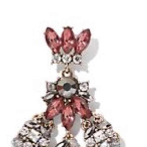 NEW•Sugar + Bronzed Elegant Chandelier Tassel & Crystal Earrings - Picture 3 of 14